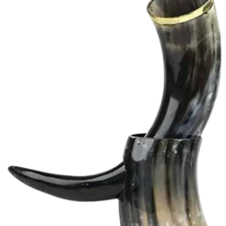 viking drinking horn with stand